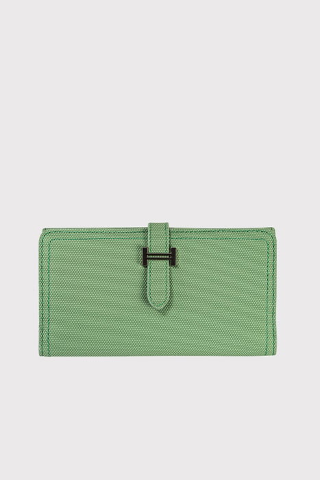 Zoozie Bags Cartera de Mujer Menta, 100% Piel PU, Elegante y Sofisticada, Múltiples Compartimentos para Tarjetas y Efectivo